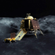 Artist’s depiction of the Vikram lander and the Pragyan rover.